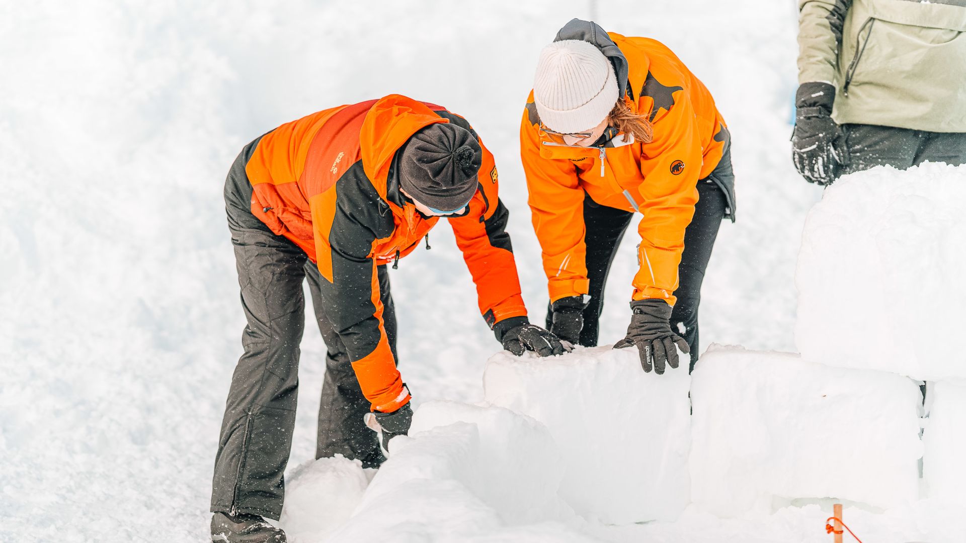 Schneeblöcke setzen